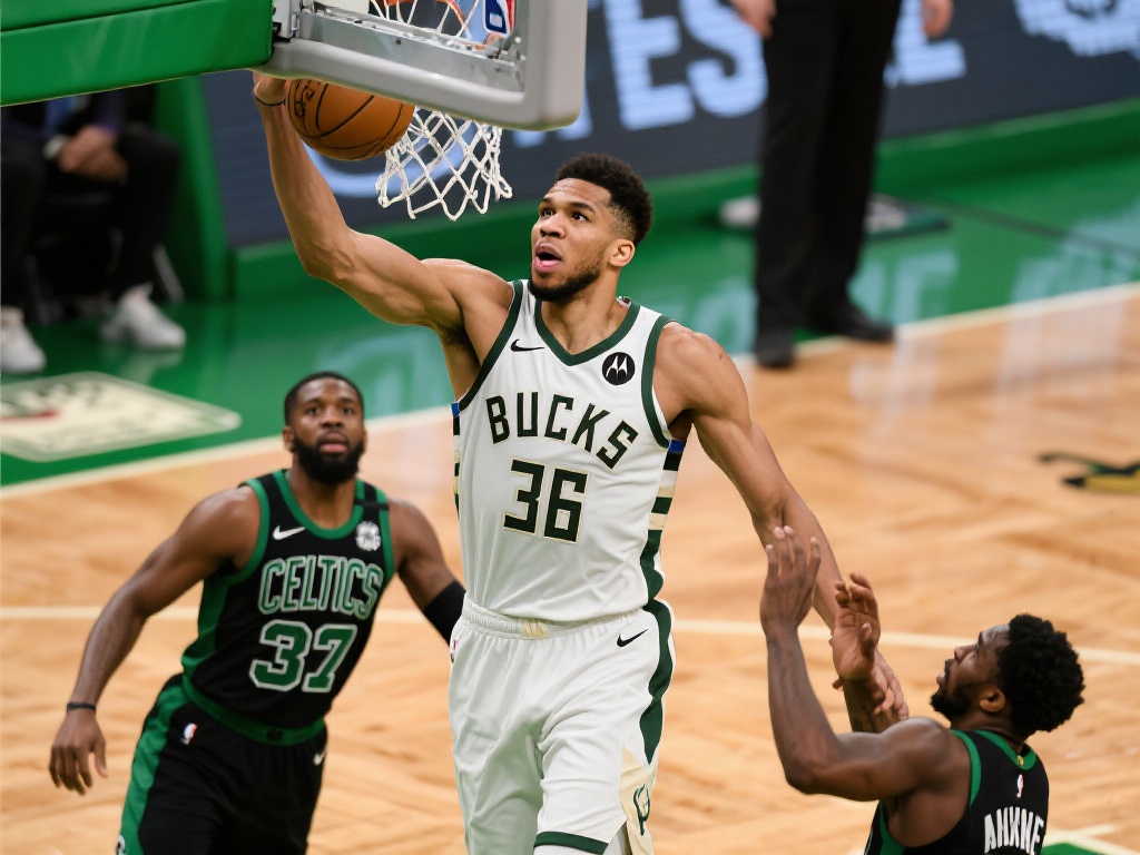 以最近的一场比赛为例，对阵强敌凯尔特人时