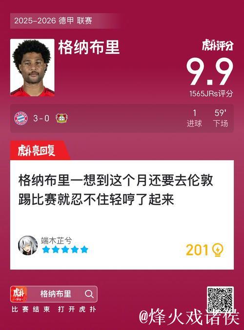 格纳布里助攻破门 拜仁3-1击败葡萄牙体育